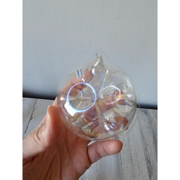 Silvestri iridescent trumpet ball ornament tinsel clear Xmas tree set - Picture 2 of 6